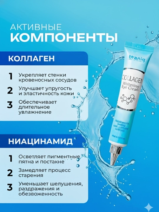 Крем для глаз, улиточный крем, крем от морщин, крем для век