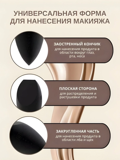 Спонж Sensulu, спонж для макияжа, губка, спонж, Мягкий спонжик для макияжа, Sen Sulu, - 