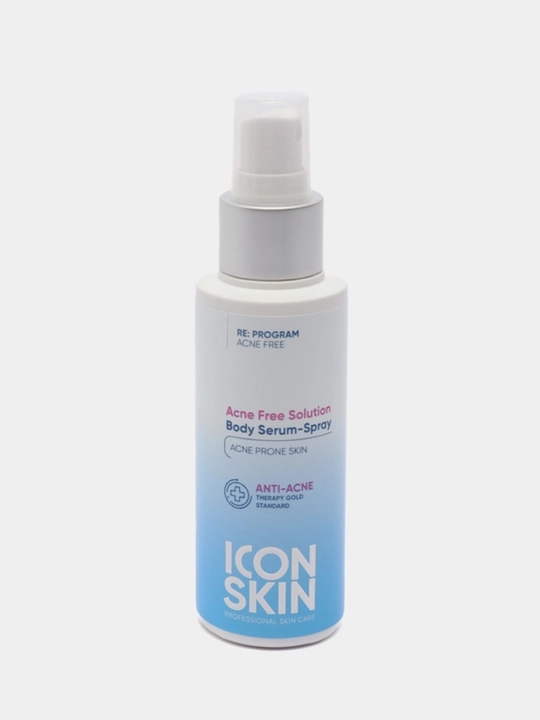 ICON SKIN Tana terisi uchun zardob-sprey, anti-akne, muammoli tana terisi uchun, 100 ml