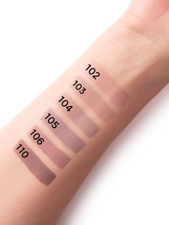 LUXVISAGE Suyuq tenlar qo'z uchun Matt tint w/pr12H ton 104