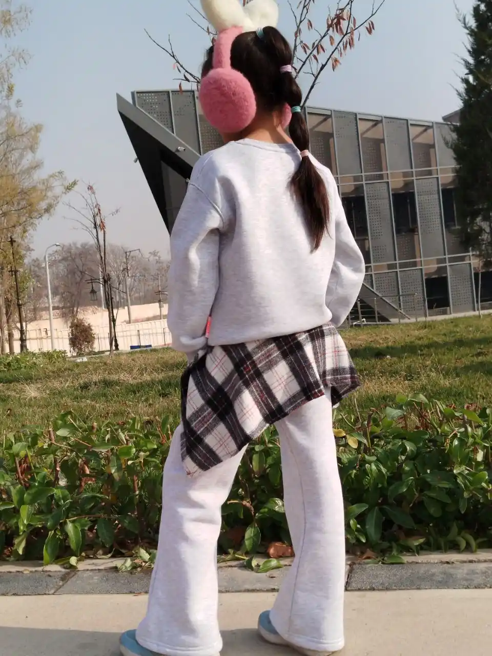 2-9 yoshli qizlar uchun bolalar issiq sport kostyumi