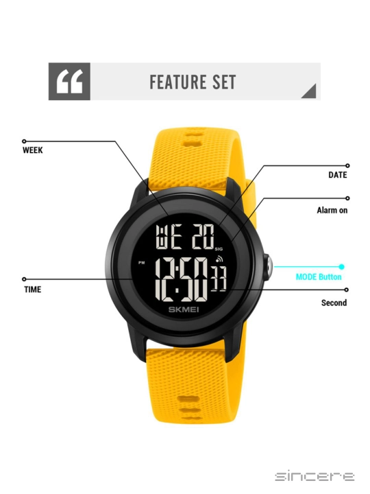 Sport qo'l soati, yangi urfdagi ixcham elektron soat, unisex, SY2218
