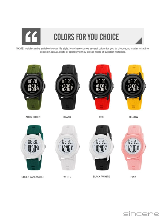 Sport qo'l soati, yangi urfdagi ixcham elektron soat, unisex, SY2218