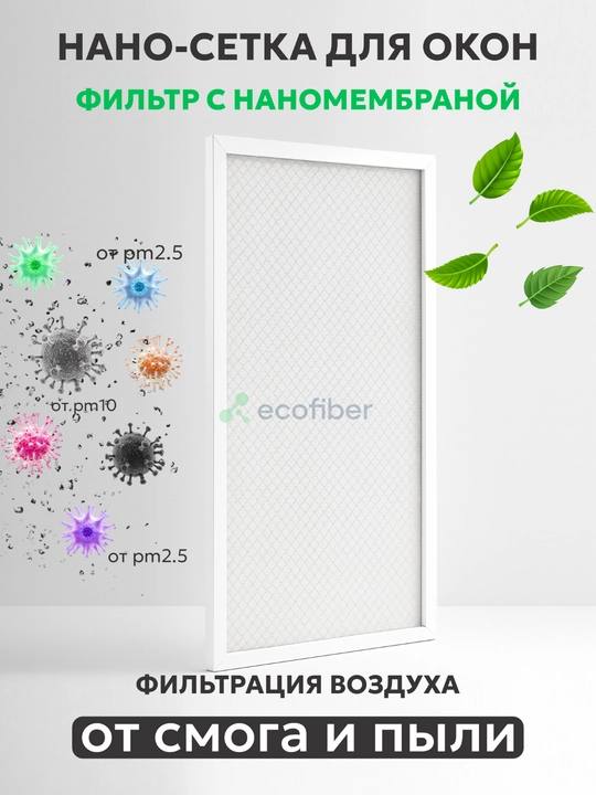 Derazalar uchun changa qarshi moskit nano to‘r Ecofiber