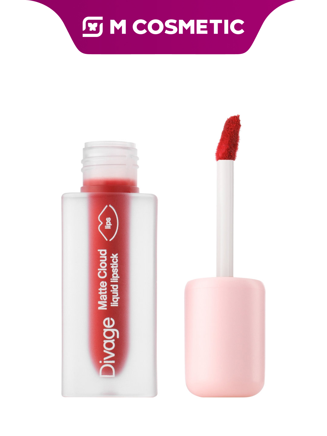 DIVAGE Matte Cloud Liquid Lipstick Lab bo'yog'i, ton 08  - 