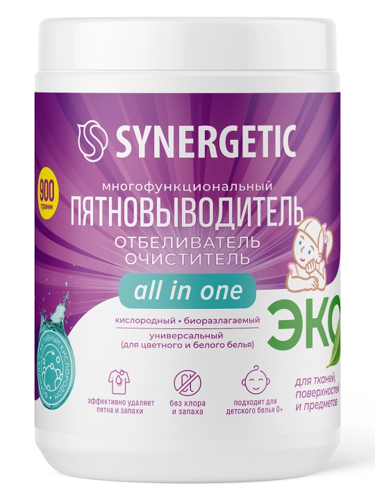To‘qimalar va yuzalar uchun ko‘p funksiyali SYNERGETIC kislorodli oqartiruvchi, 0,9 kg