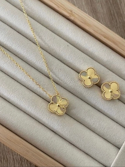 Женская цепочка в стиле Van Cleef | Нержавеющая сталь — JEWELRA-SEPOCHKA-ЗОЛОТ