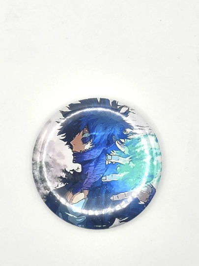 Значки с персонажами "My Hero Academia" 55x55 mm — ARTAR-MHA-ЖЕЛТ