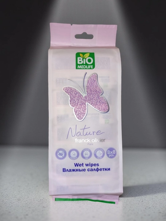 Влажные салфетки "BIO MEDLIFE", мини, 8x8 шт