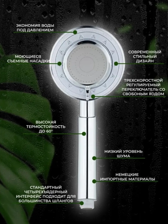 Лейка для душа, массажная