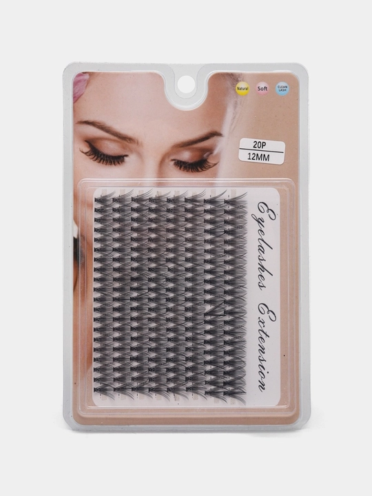 3D effektli ustma-ust qo‘yiladigan kipriklar, tutamli, hajmli kipriklar, DIY kipriklar