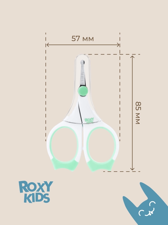 ROXY-KIDS yangi tug‘ilganlar uchun manikyur qaychisi 0+