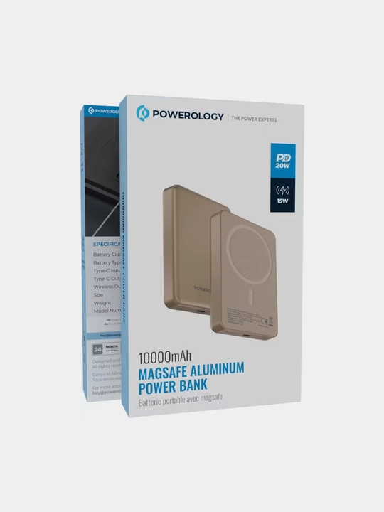 Tashqi akkumulyator Magsafe Power Bank 10000 mA/h, Powerology Type-c