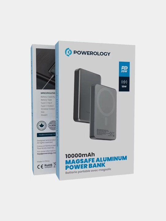 Tashqi akkumulyator Magsafe Power Bank 10000 mA/h, Powerology Type-c