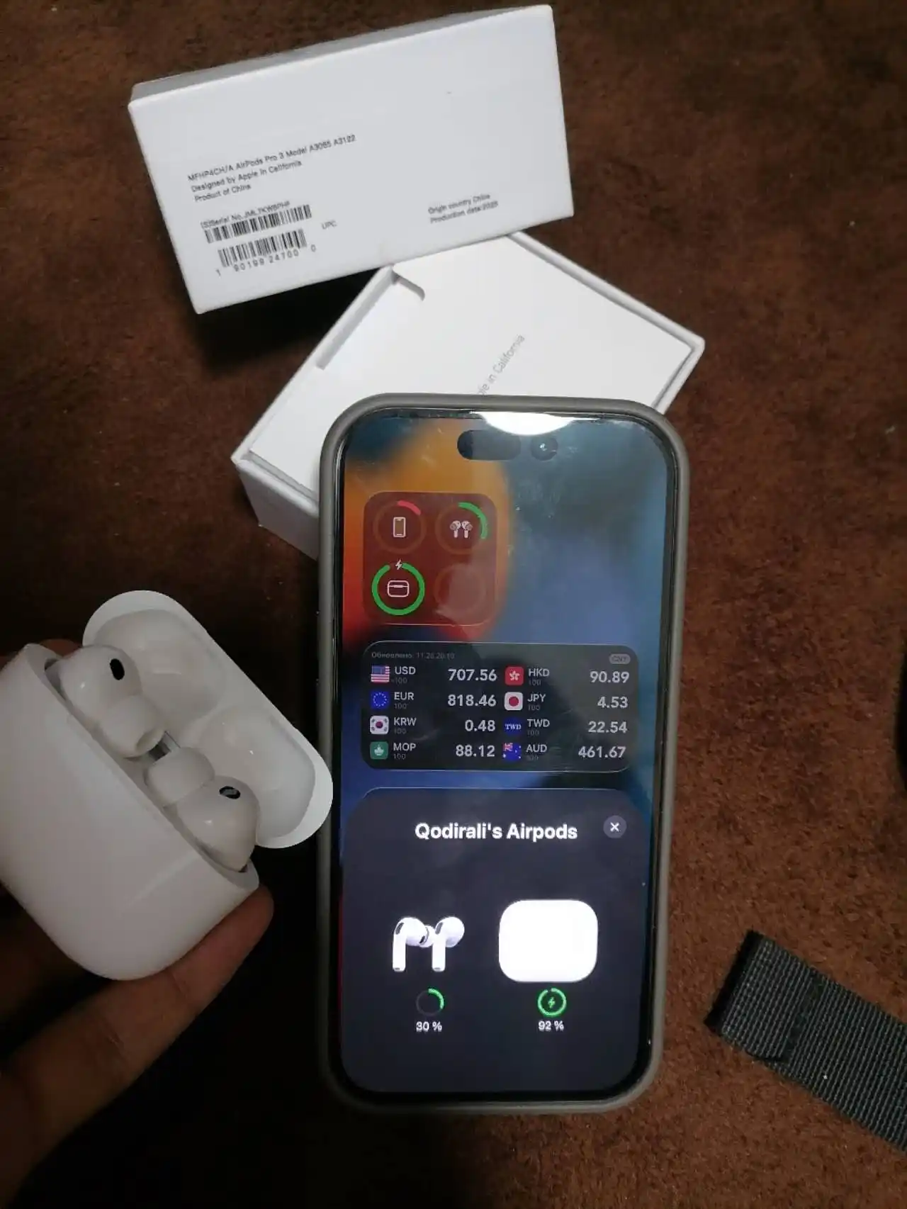 Pods pro 2 iPhone va Android uchun simsiz quloqchinlari, ANC, sovg‘a g‘ilofi