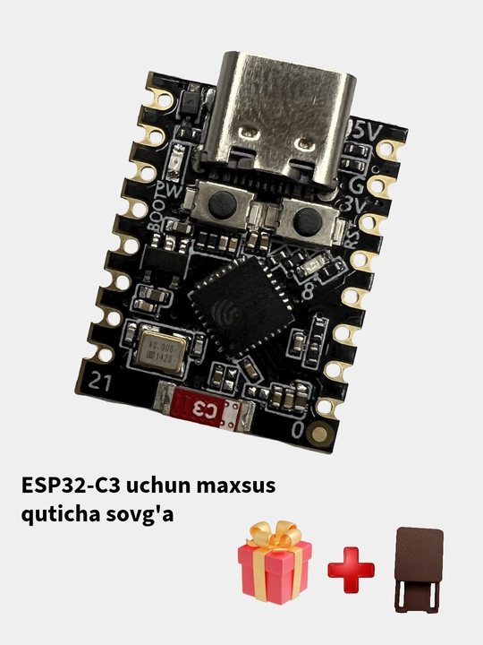 ESP32-C3 Wi-Fi+Bluetooth dasturchi platasi ESP32 SuperMini