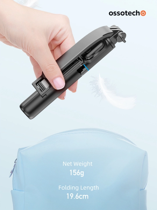 Awei X49 — 3 tasi 1 selfi-palka shtativ, Bluetooth pult, 360° aylanish, monopod, 150 g