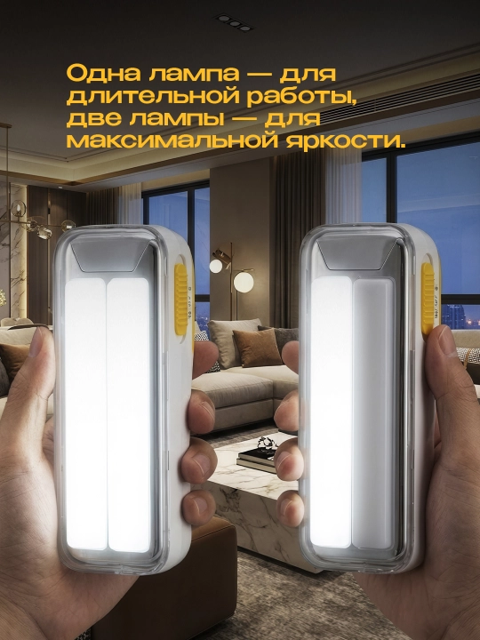 Портативный LED-фонарь – 10 Вт, 430 лм, зарядка Micro-USB, белый свет, 7000–9000 К