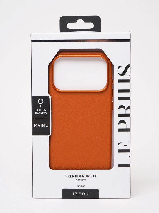 Чехол из Натуральной кожи iPhone 17-16 Pro/Pro Max. Чехол Le Prius Maine Magsafe