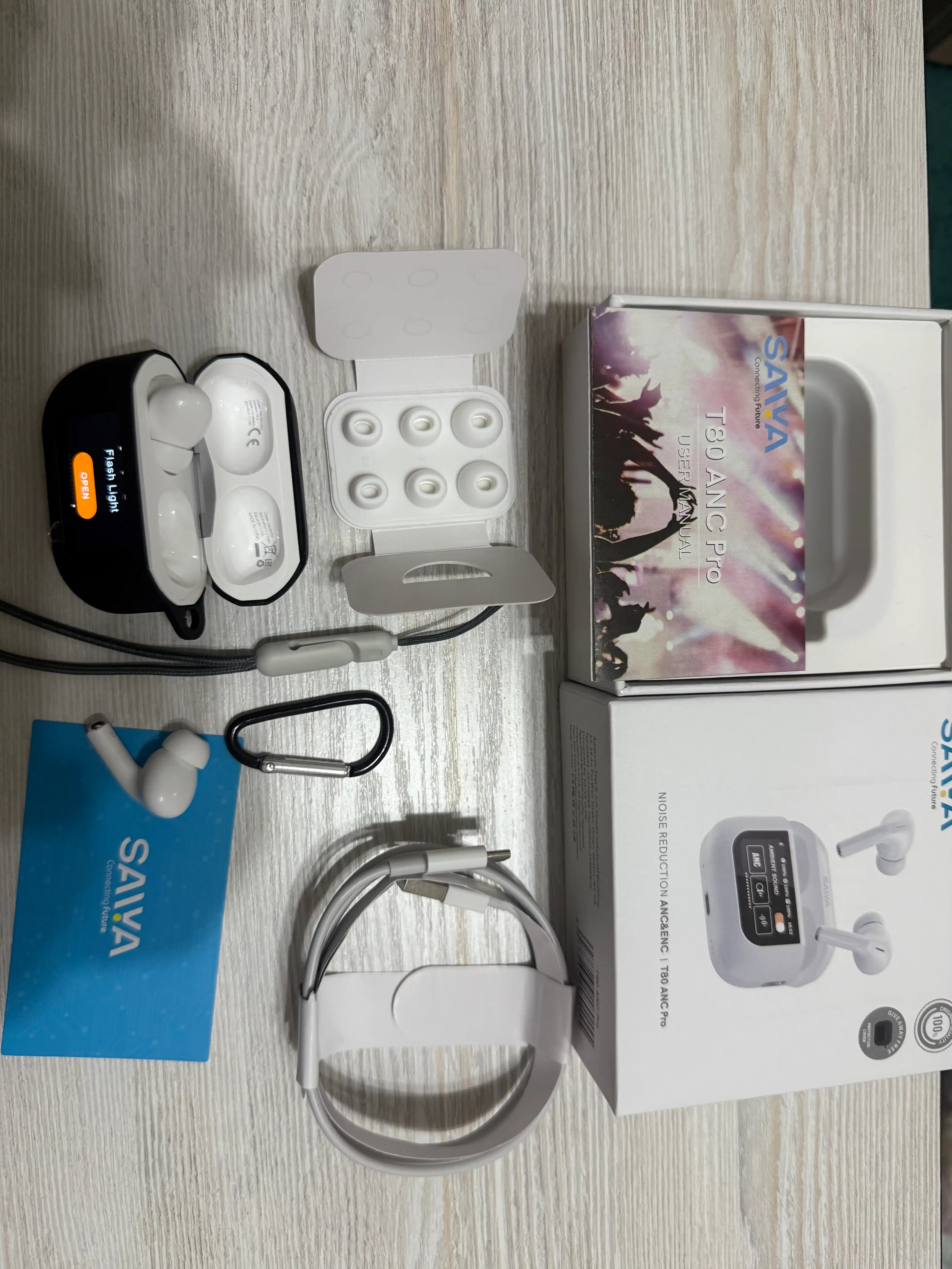 SAIYA T80 ANC Pro, наушники с активным шумоподавлением [ORG]