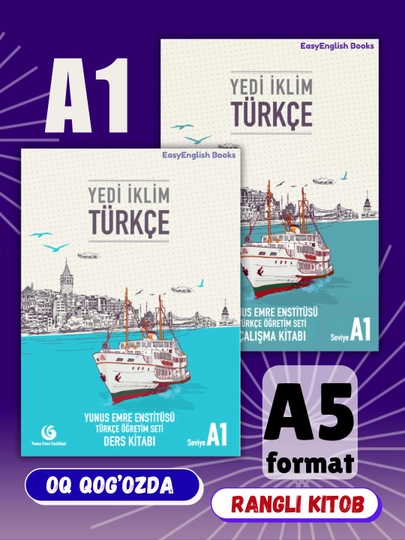 Yedi Iklim Turkish. A1, A2, B1, B2, C1, C2. Учебник и тетрадь на турецком языке — EASYEB-IKLIM-АМЕТИС
