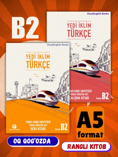 Yedi Iklim Turkish. A1, A2, B1, B2, C1, C2. Учебник и тетрадь на турецком языке — EASYEB-IKLIM-ЖЕЛТ