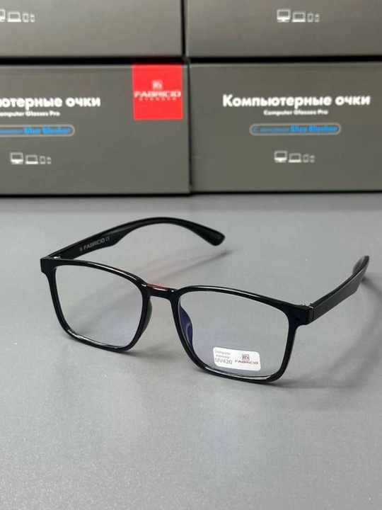 100% защита от света компьютера и телефона, комплект: очки, салфетки, чехол, документы - 