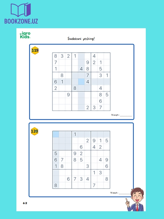 Sudoku – mantiqiy boshqotirmalar