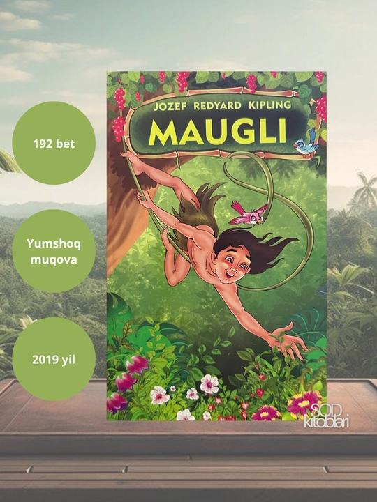 Maugli, Jozef Redyard Kipling, 192 bet, 2019 yil - 