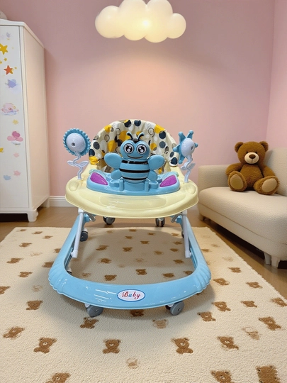 Ходунки для малышей "Baby Walker 809M" с игрушками и музыкальной пчелой