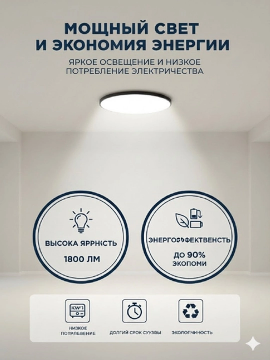 Zamonaviy LED shift qandili, yorqin oq yorug‘lik, yupqa dizayn
