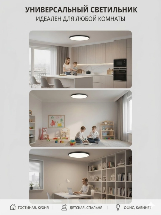 Zamonaviy LED shift qandili, yorqin oq yorug‘lik, yupqa dizayn
