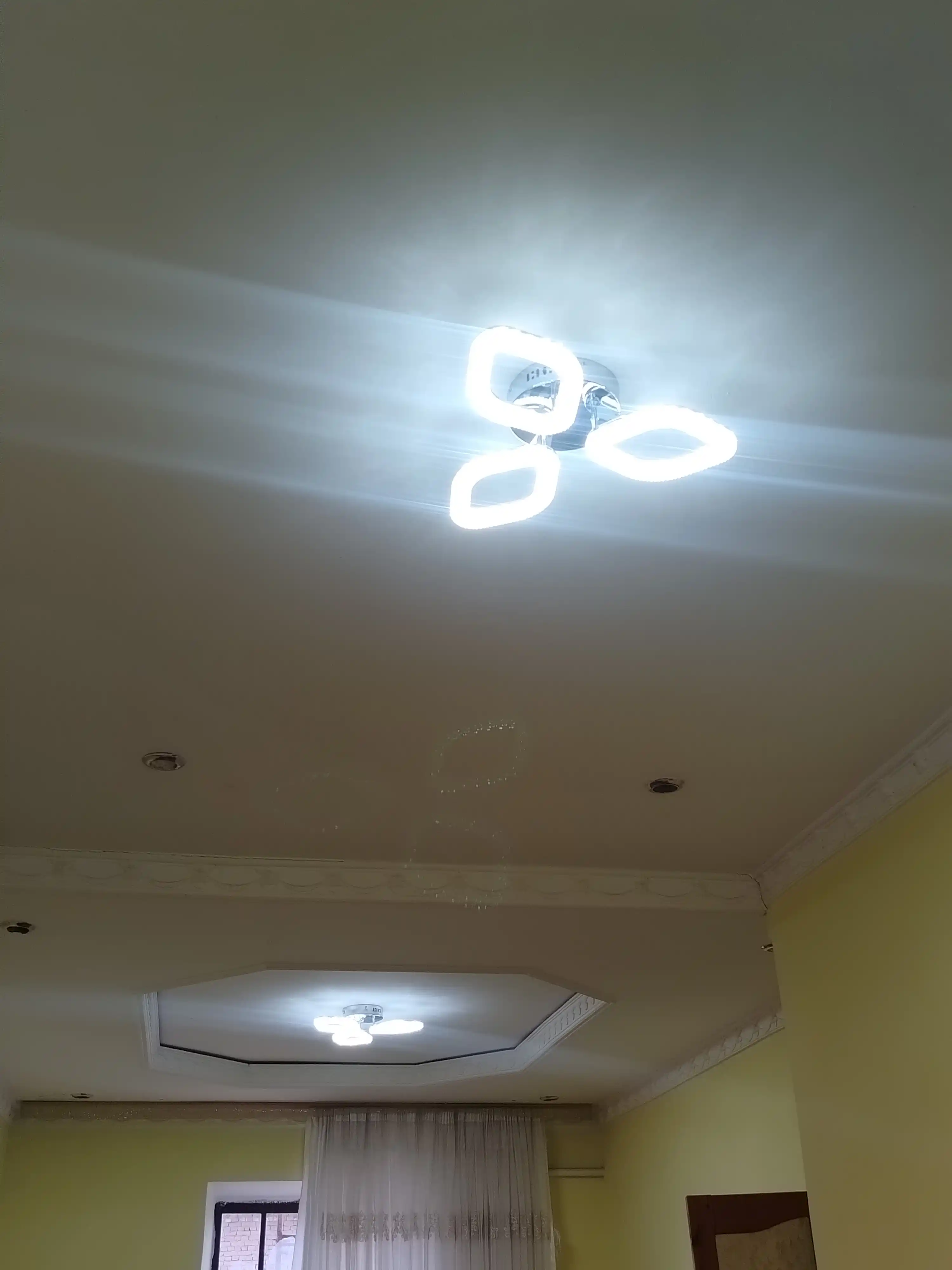 LED shift qandil, pultli yorug‘lik diodli qandil, 3 rejimli, kristalli, oshxona uchun
