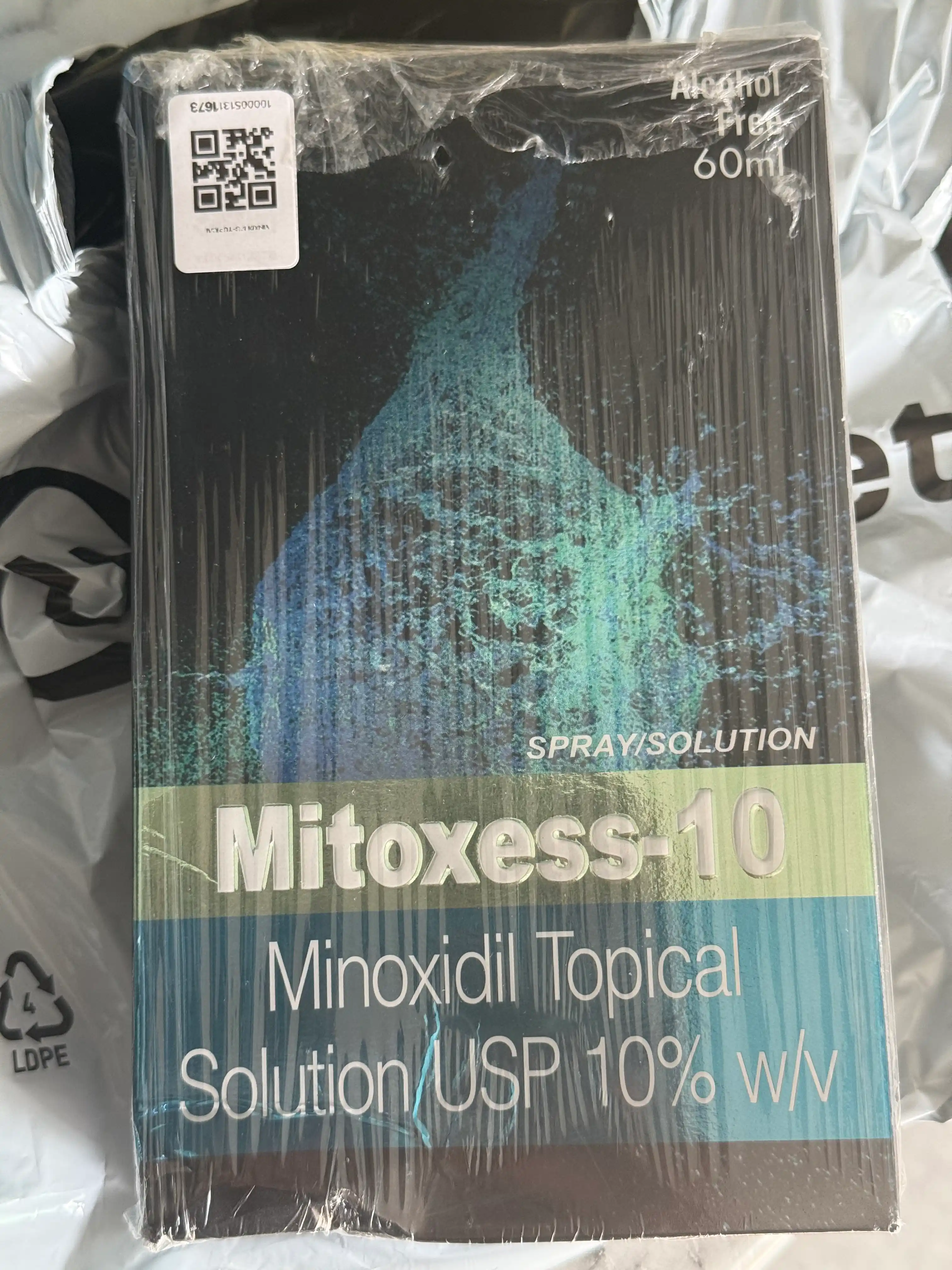 Миноксидил 10 Mitoxess Minoxidil Topical Solution USP, для роста волос и бороды, 60 мл