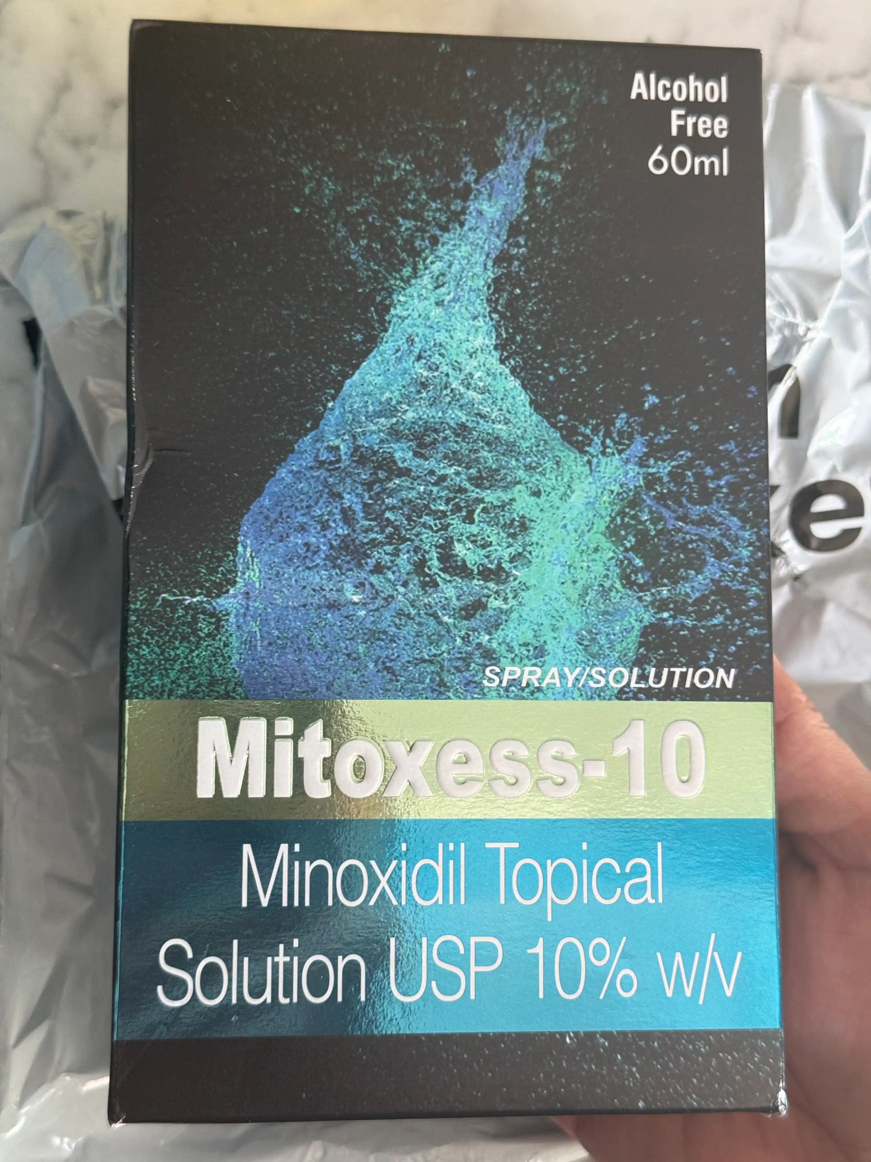 Миноксидил 10 Mitoxess Minoxidil Topical Solution USP, для роста волос и бороды, 60 мл