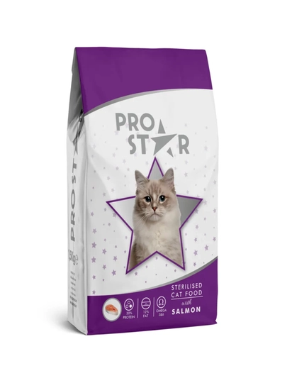 Сухой корм для стерилизованных кошек Pro Star С лососем, 15 кг