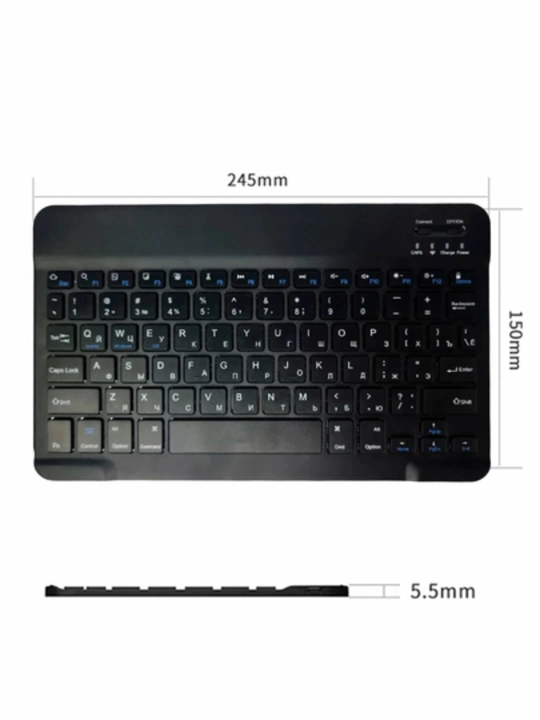 Kompyuter, planshet va telefon uchun simsiz Bluetooth klaviatura va sichqoncha, Ultra Slim