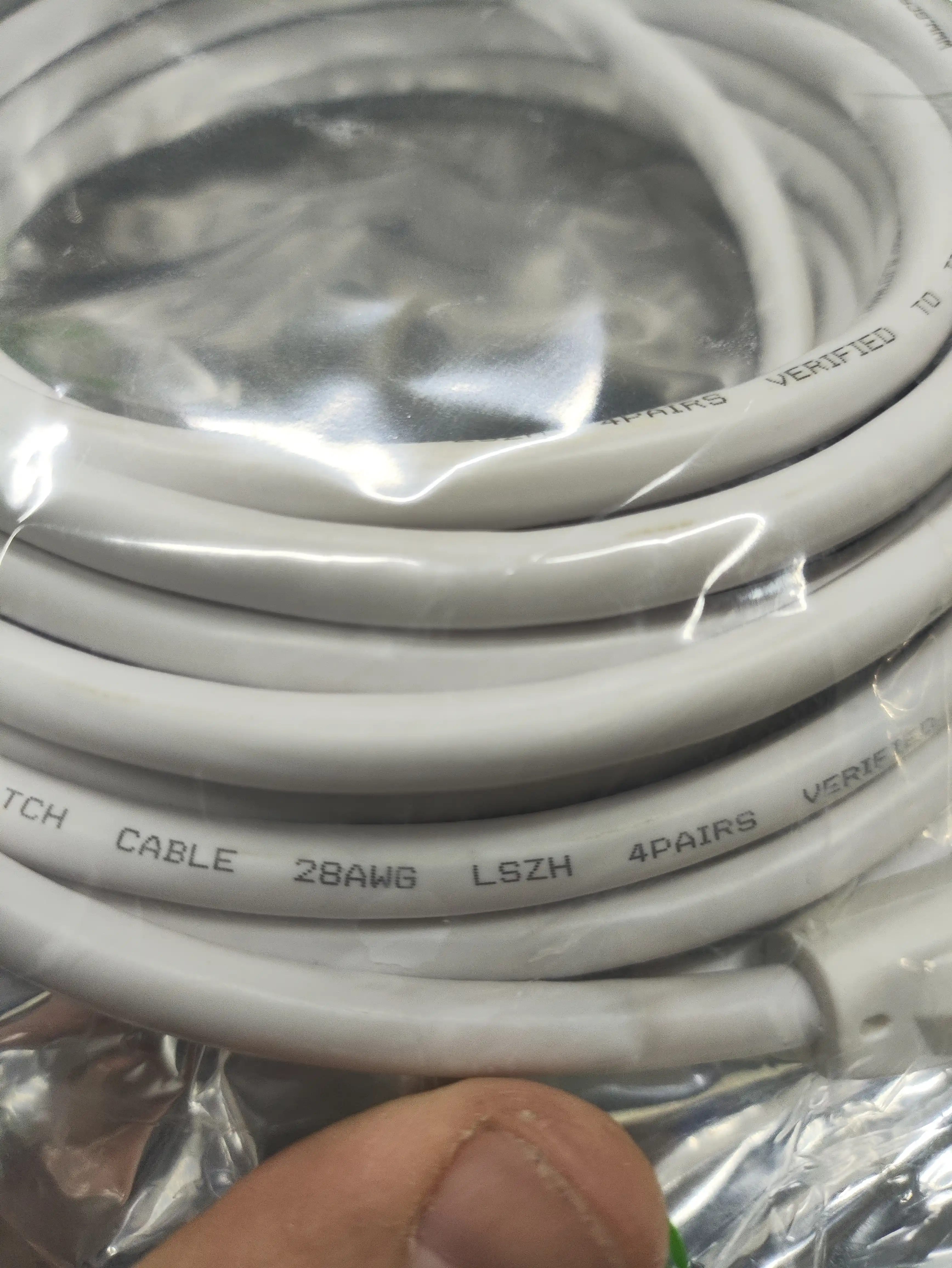 Кабель для интернета GCR PROF cat.7 патч корд FTP 10 Гбит/с RJ45 24K GOLD экранированный