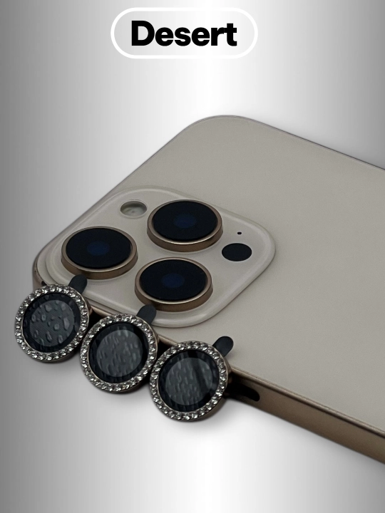 IPhone 11, 12, 13 mini, 14, 15, 16, 17 Pro, Pro Max kameralari uchun himoya oynasi