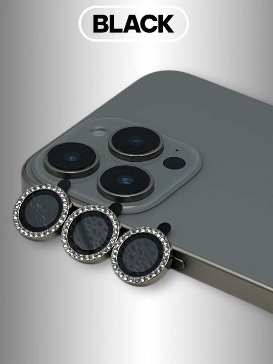 IPhone 11, 12, 13 mini, 14, 15, 16, 17 Pro, Pro Max kameralari uchun himoya oynasi