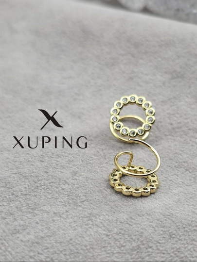 Серьги для девочек и женщин, Xuping — 1001PRT-XUPINGC-КРЕМОВ