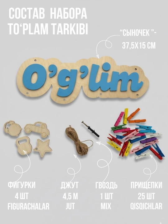 Fotoramka panno, devor uchun organayzer va xona uchun organayzer