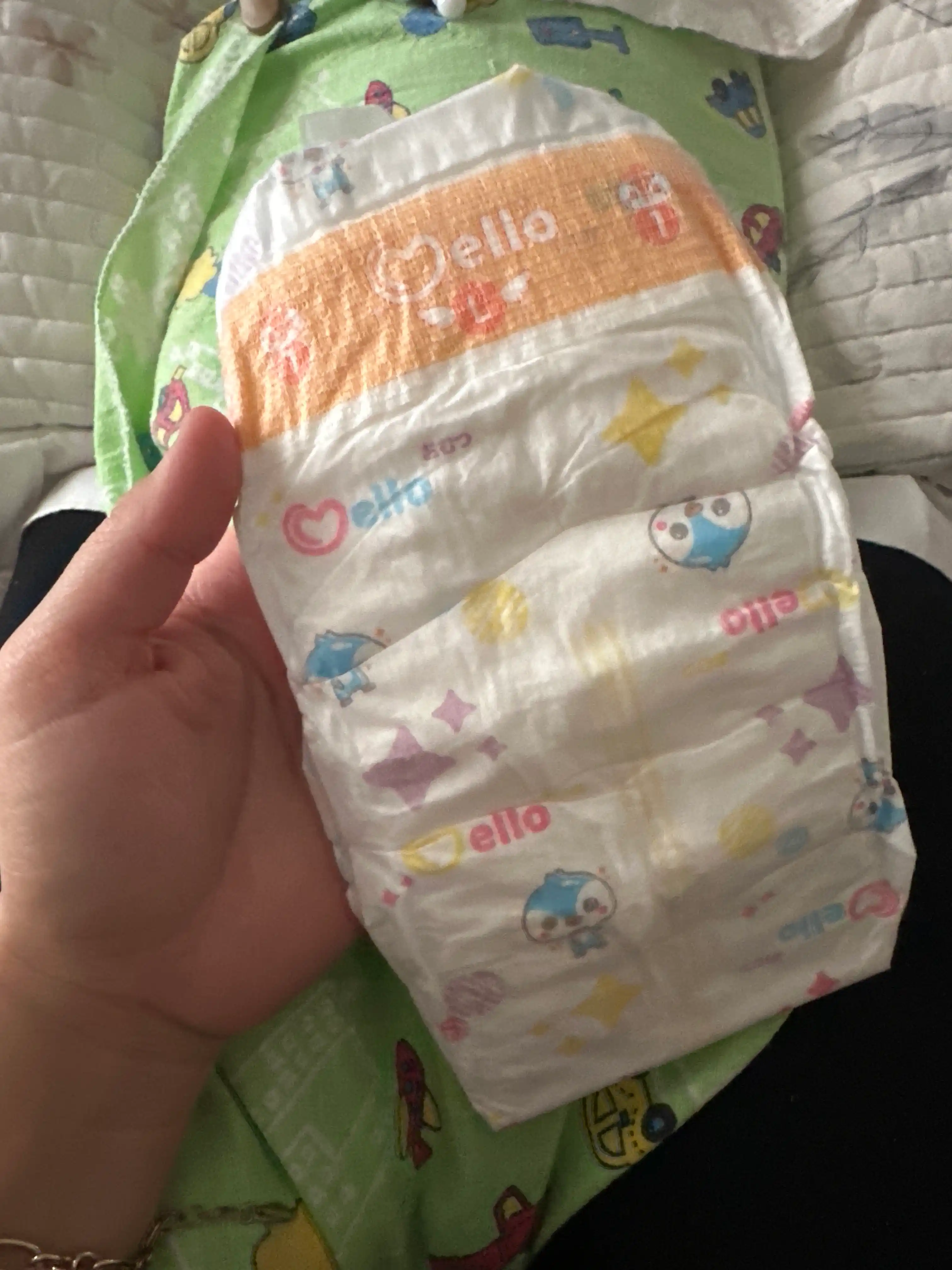Yangi tug'ilgan chaqaloqlar uchun tagliklar Mello, L 9-14 kg, 54 dona