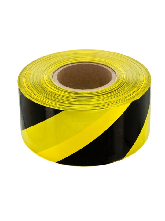 Ogohlantiruvchi tasma 48mm.x175m. Qizil-oq va sariq-qora ranglardagi politilien lenta - 