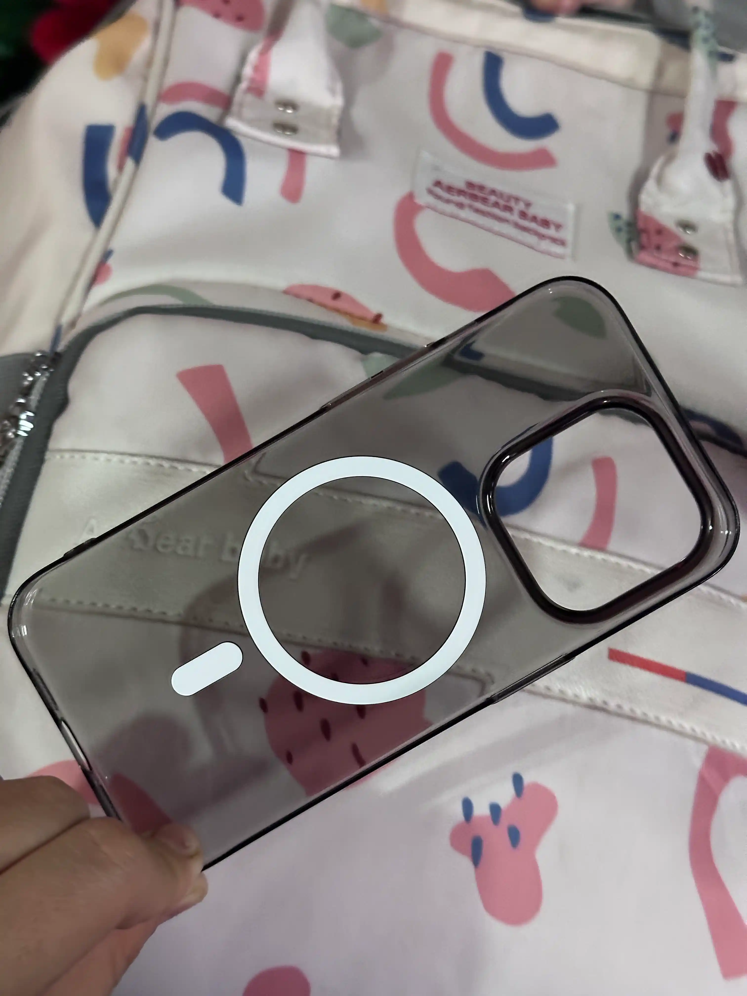 IPhone 11, 12, 13, 14, 15, 16, 17  Pro/Max uchun MagSafe bilan shaffof plastik g'ilof