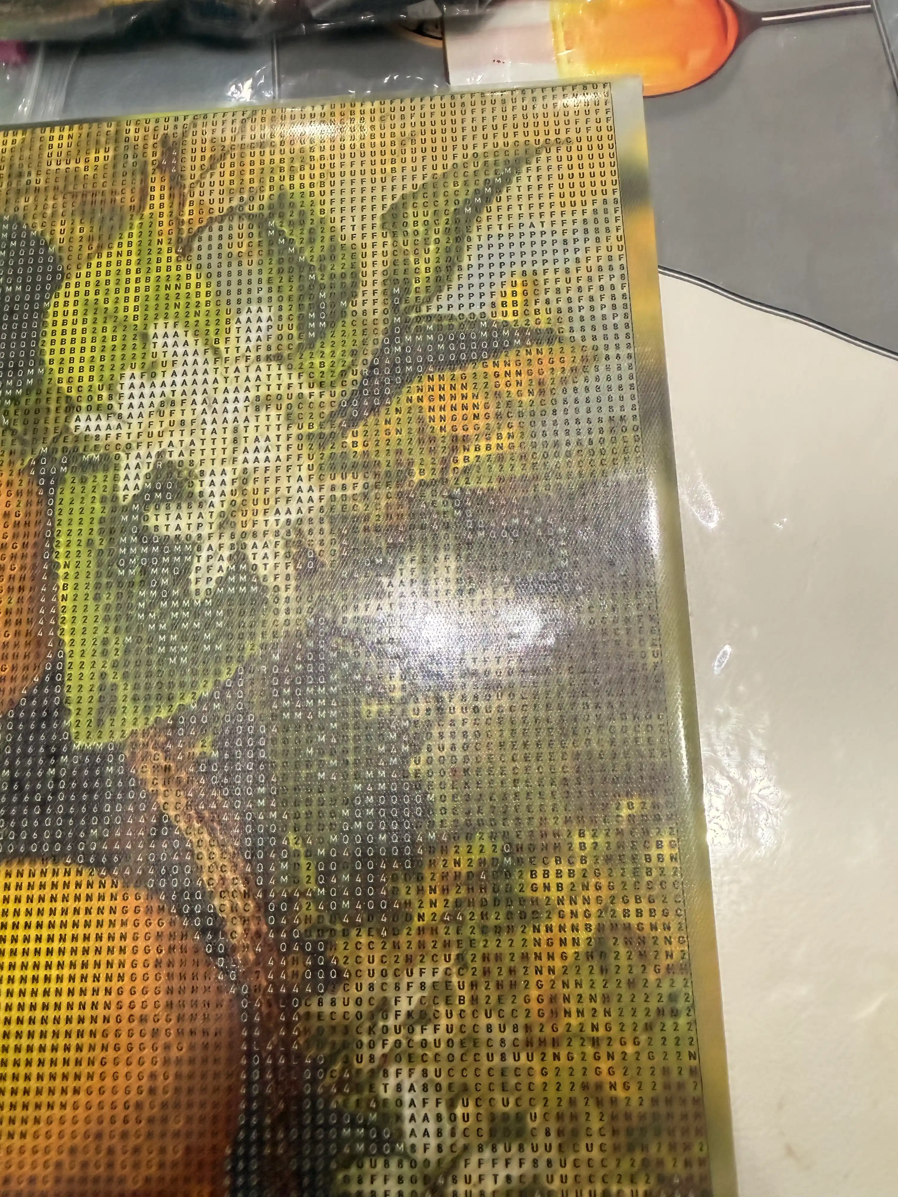 Olmosli mozaika Skystore Gullar, ramkalik asosga tortilgan, 40 x 50 sm
