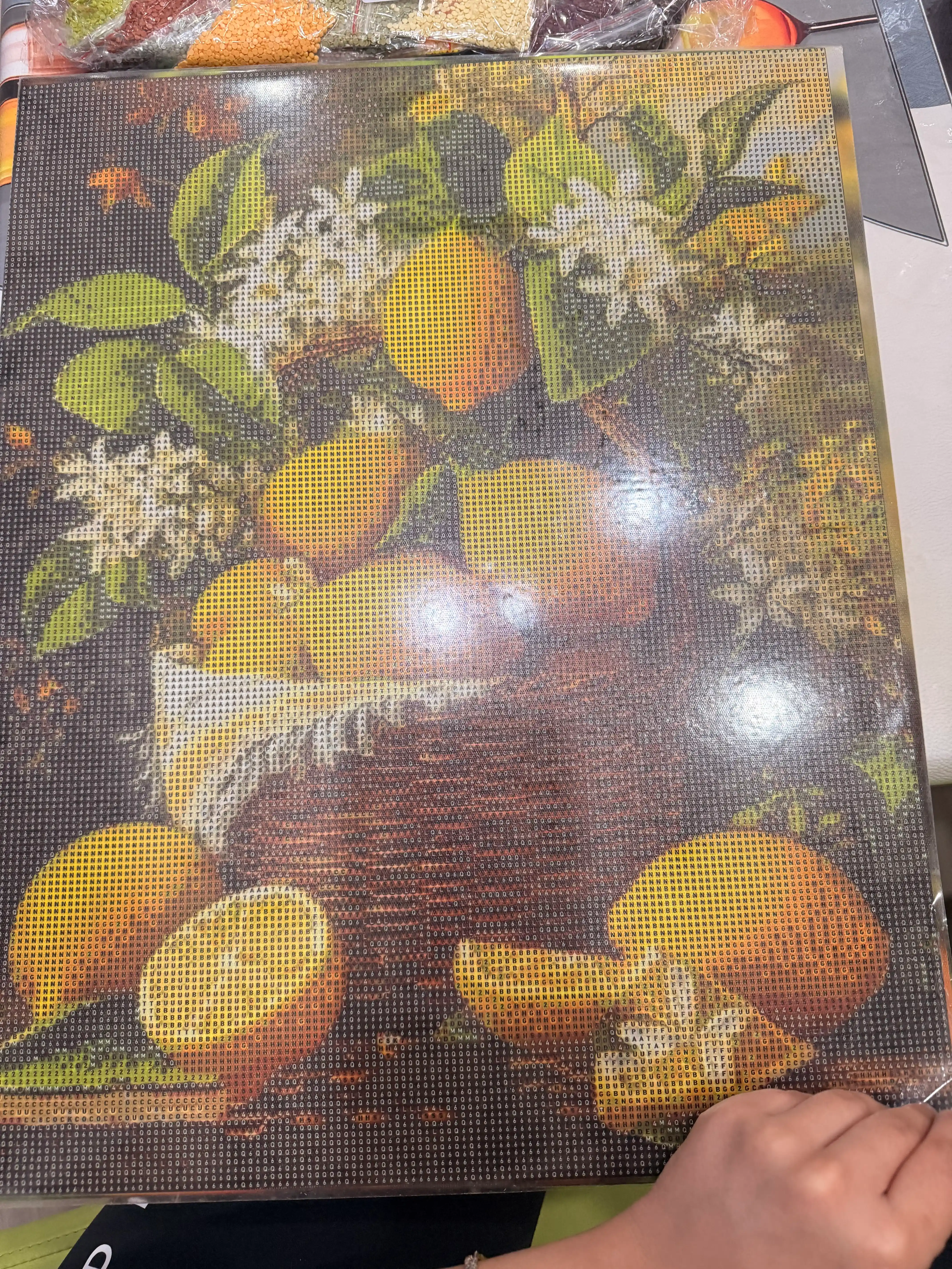 Olmosli mozaika Skystore Gullar, ramkalik asosga tortilgan, 40 x 50 sm