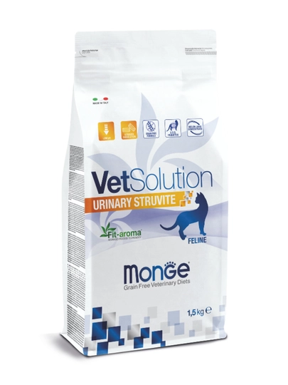 Корм для кошек Monge VetSolution Urinary Struvite беззерновой ветеринарный 1.5кг
