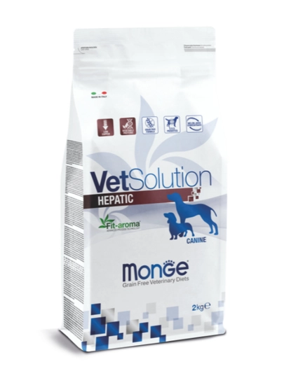 Корм для собак Monge VetSolution Hepatic, беззерновой ветеринарный, 2 кг