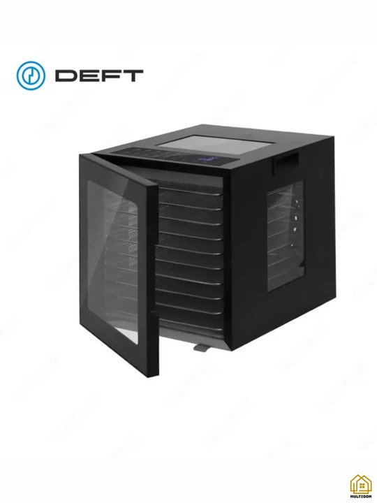 Дегидратор DEFT DTFD1008B для сушки фруктов и овощей 8 лотков